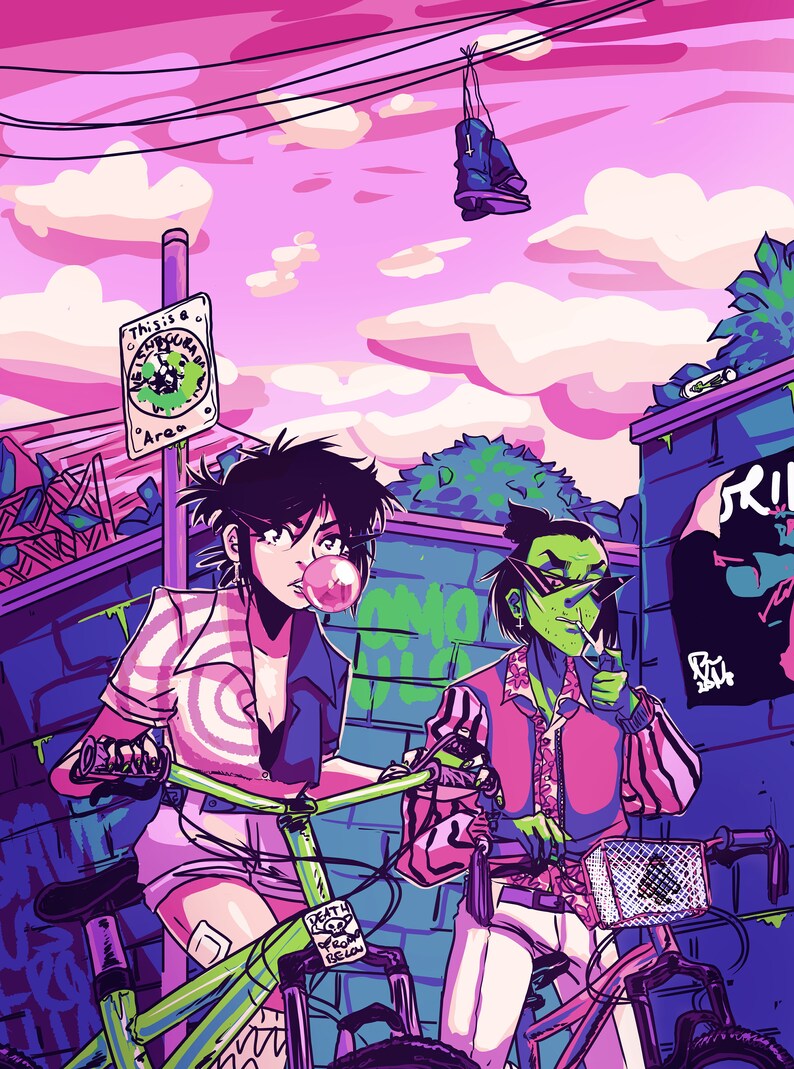 ACENOODLE GORILLAZ print image 0