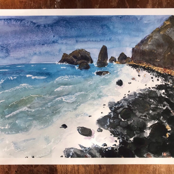 Stampa Agate Beach Oceanside Art