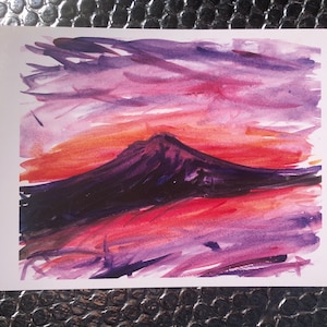 Nascer do sol de Wy&#39;east, impressão artística