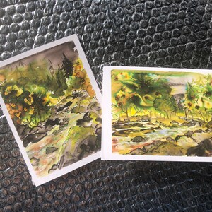 Row River Blank Art Cards, set of 6