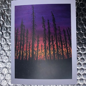Kettle Crest Sunset Art Karten, 4er Set