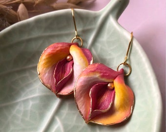 Feminist Floral Vulva Earrings, Yoni art, sexy earrings, floral Vagina earrings, feminist earrings, feminine earrings, Vulva Earrings