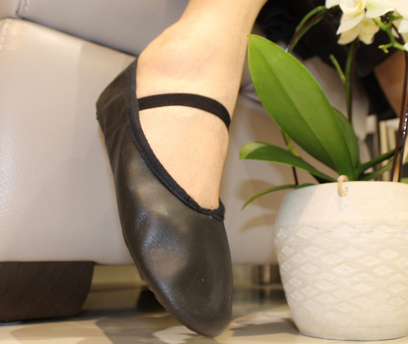 leather ballerina shoes uk