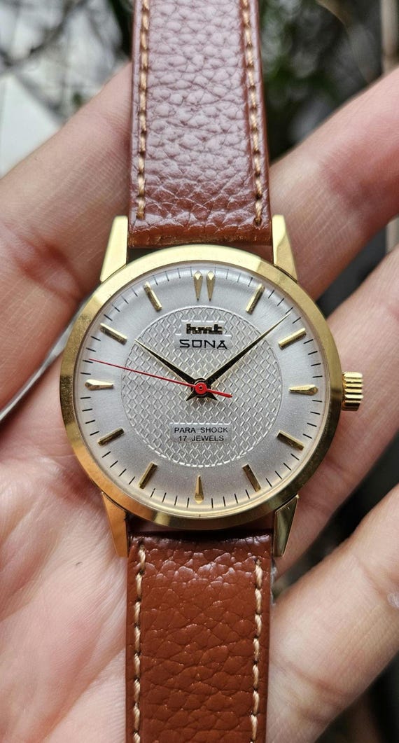 Vintage HMT Sona White Dial Manual Winding 17 Jewels Men's Wrist