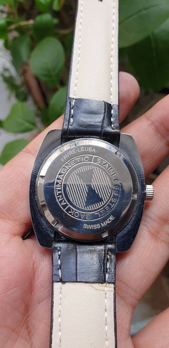 Vintage Favre Leuba Big Size Hand Winding Swiss Made 17 Jewels