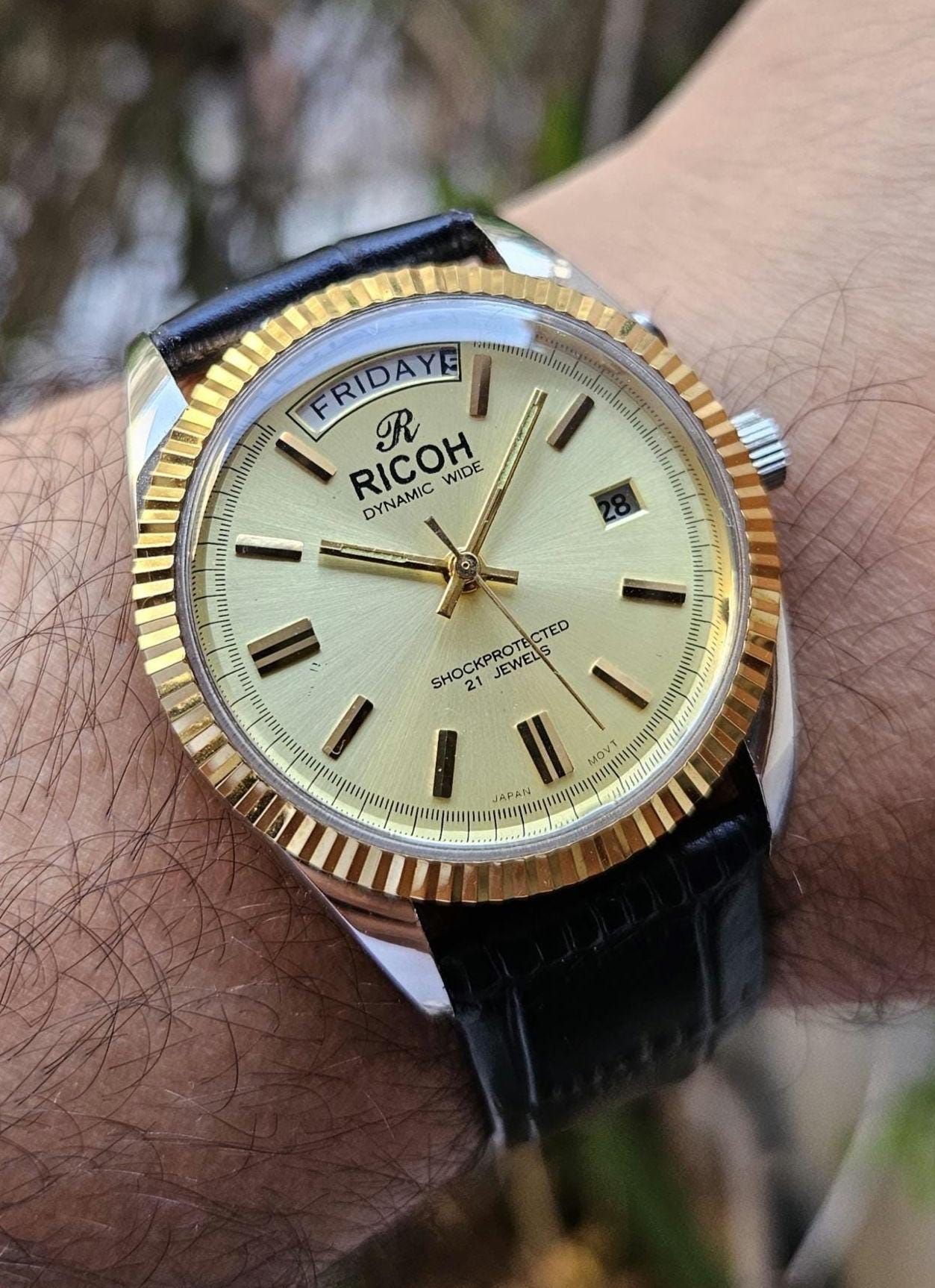 Buy Vintage Ricoh Automatic Day-date Wrist Watch: Japan Made