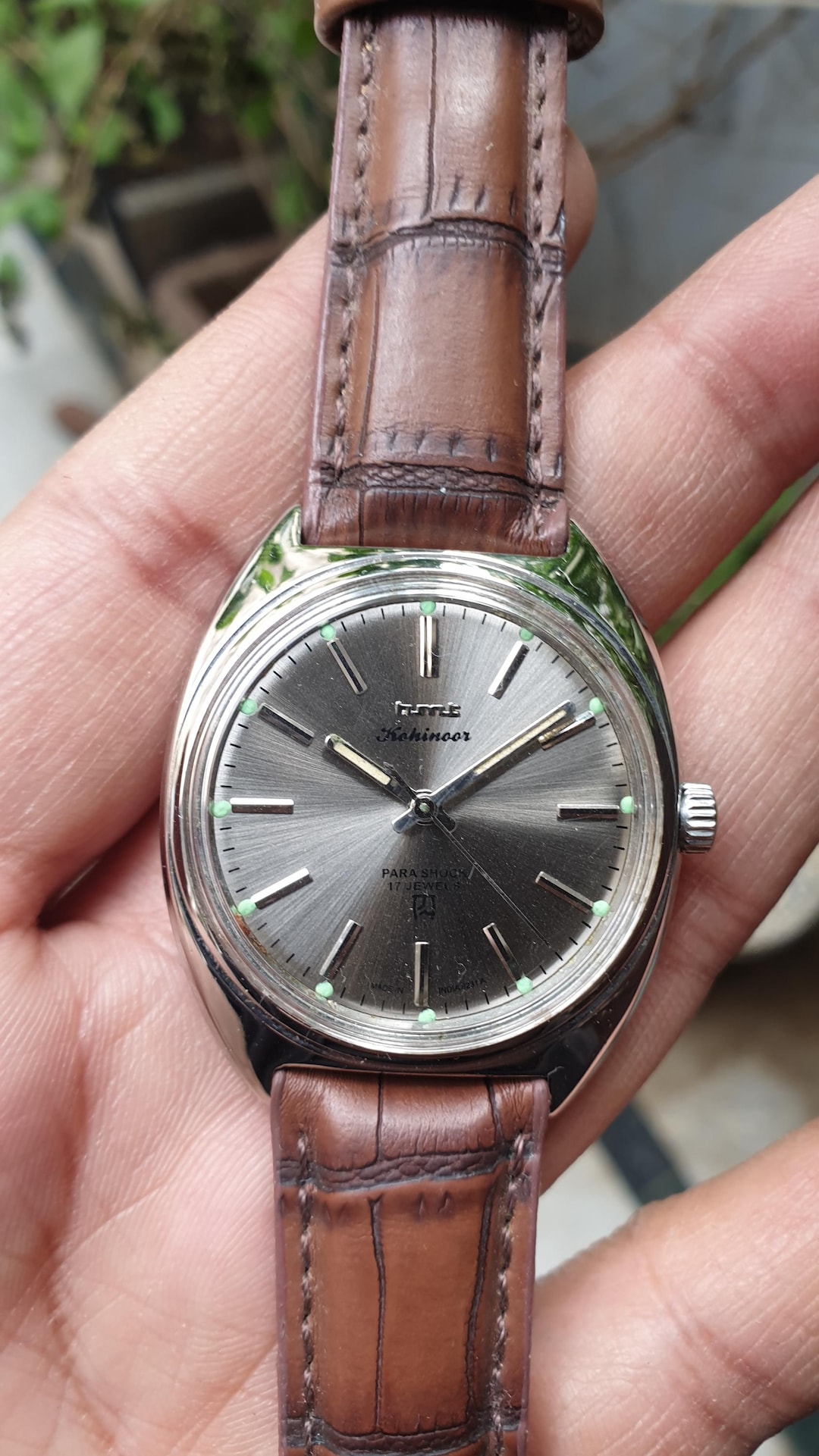 Vintage HMT Kohinoor Silver Dial Hand Winding 17 Jewels Wrist