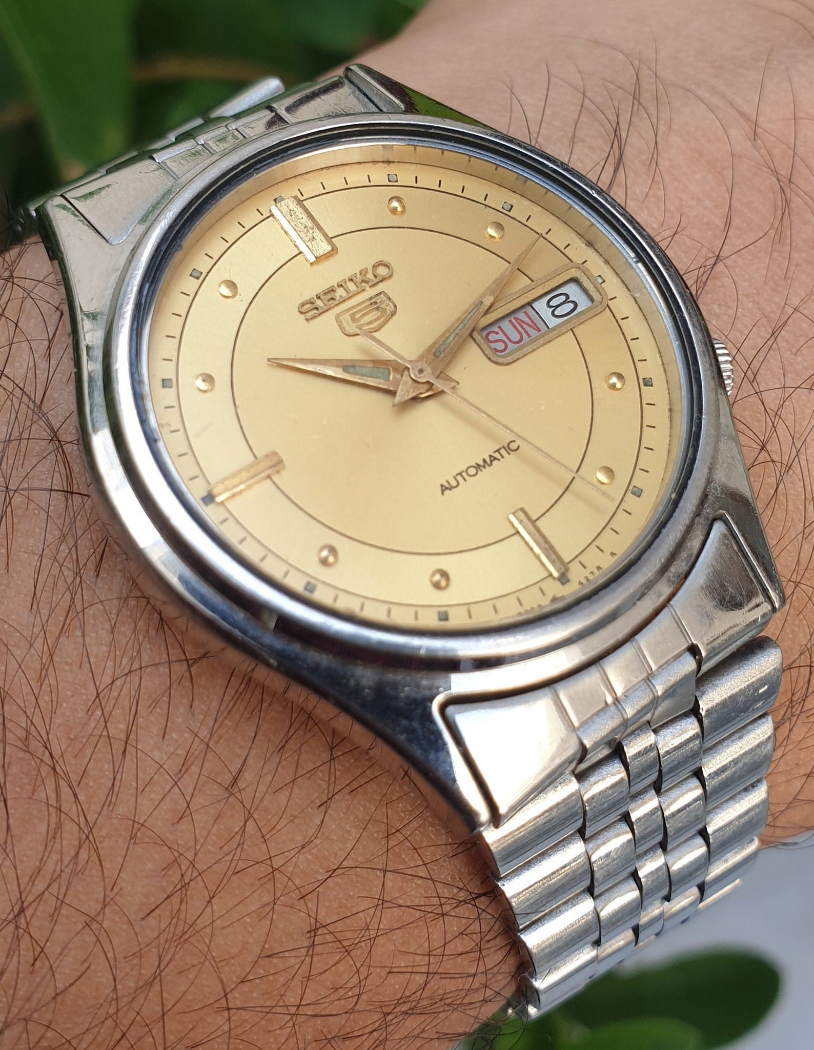 Vintage Seiko 5 Automatic Movement No 7009 Japan Made Mens Etsy