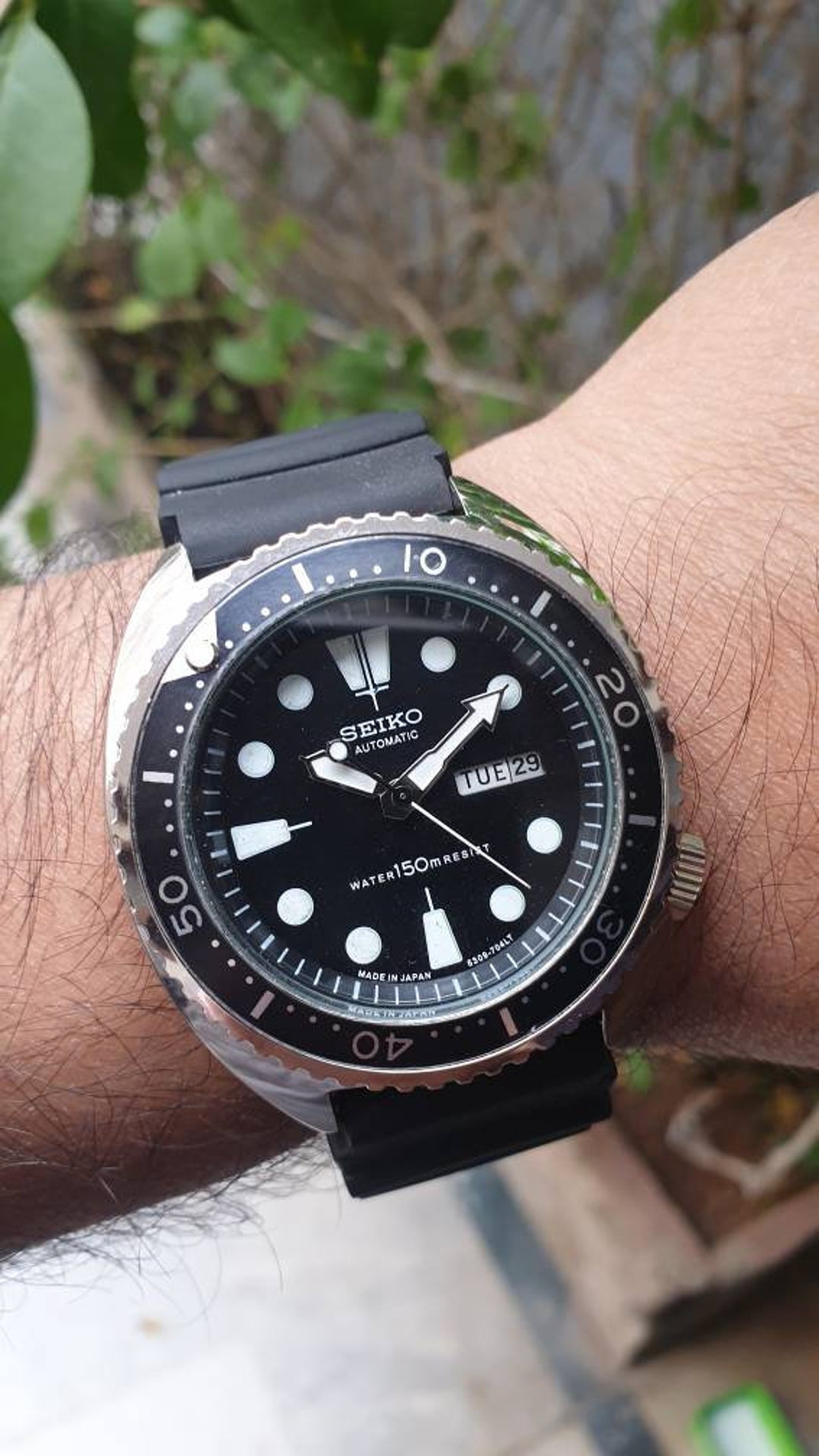 Seiko Turtle Diver Automatic 6309 7040 MOD Rotating Bezel Etsy