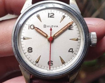 1950年代 ブローバ 手巻き Cal.10BUC 17石ムーブメント スイス製腕時計