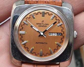 Vintage Brietling Geneve automatisch Zwitsers herenpolshorloge