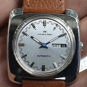 Vintage Hamilton Automatic Day Date Swiss Made Men's Wrist Watch