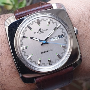 Vintage Baume & mercier Geneve Automatic Swiss Made Men's Wrist Watch