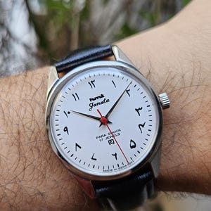 Vintage  HMT Janata Arabic Numerals Hand Winding Mens Wrist Watch