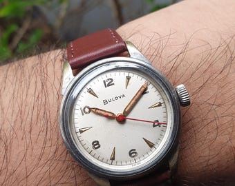 1950年代 ブローバ 手巻き Cal.10BUC 17石ムーブメント スイス製腕時計