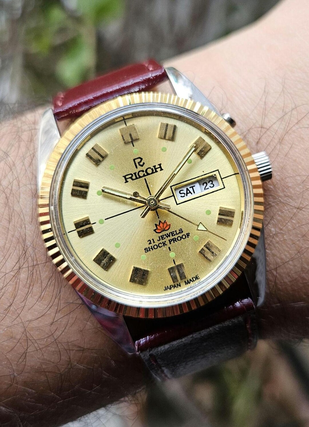 Vintage Ricoh Automatic Japan Made Men's Wrist Watch - Etsy