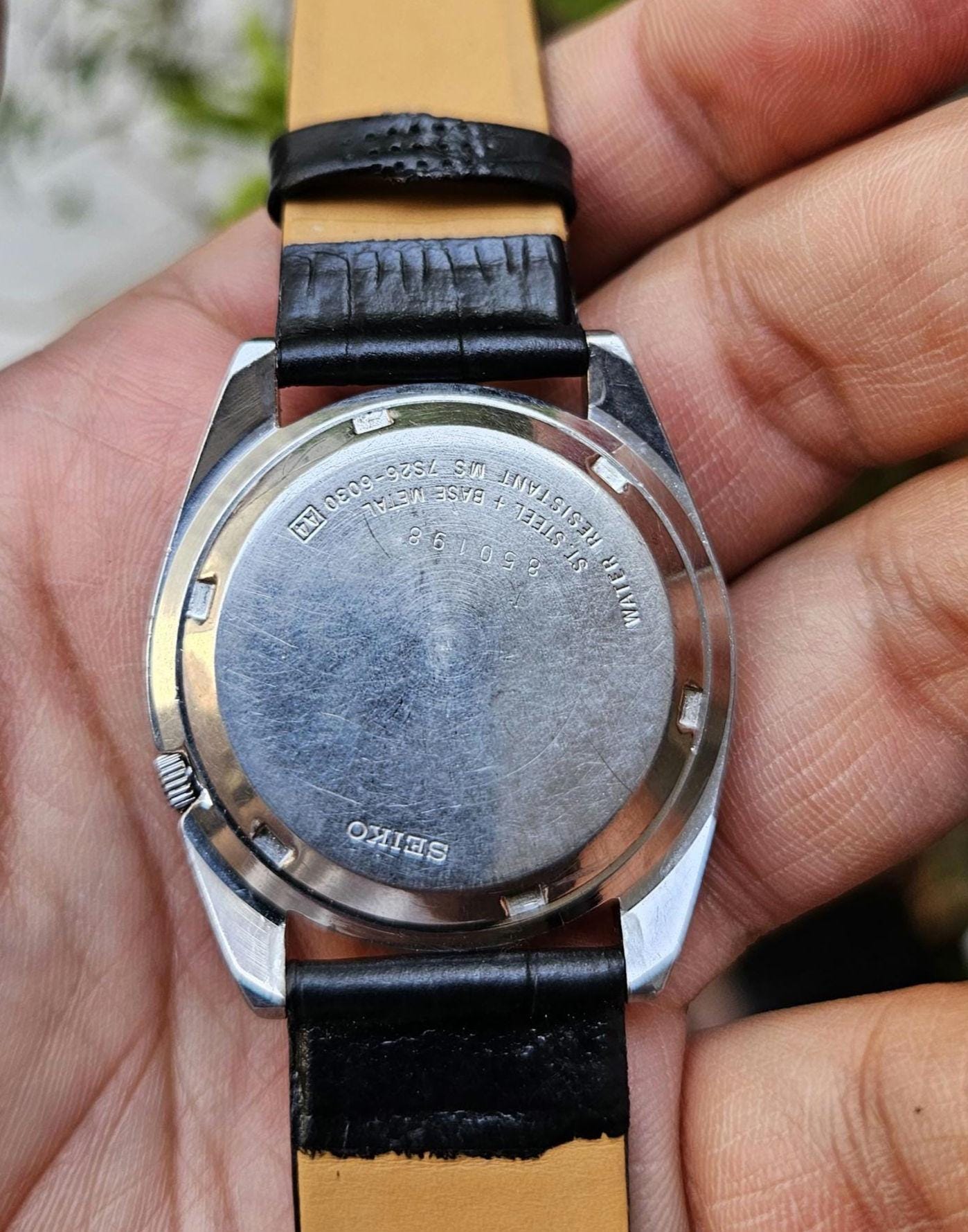Vintage Seiko 5 Automatic Reference 7s26-6030 Japan Made Men's