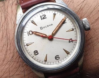 1950s Bulova Manual Winding Cal 10BUC 17 Jewels Movement Swiss Made Watch