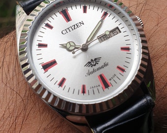 Vintage Citizen Automatic Movement No 8200 Japan Made Mens Wrist Watch