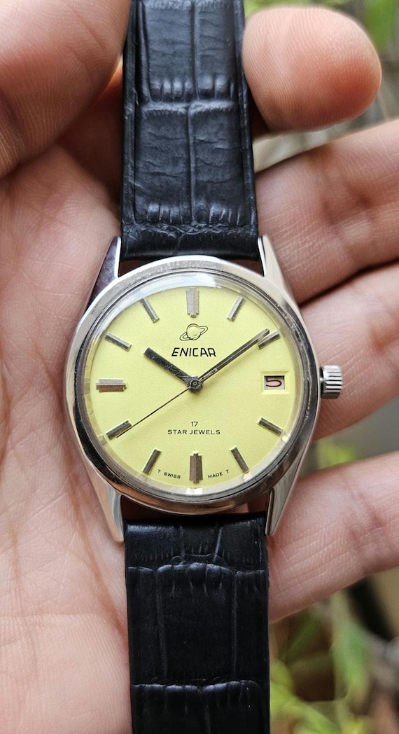 Vintage Enicar 17 Star Jewels Manual Winding Swiss Made Wrist