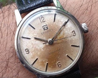 Vintage Tissot Seastar Manual Winding Swiss Made Wrist Watch For Men