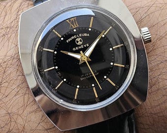 Vintage Favre Leuba hand winding swiss made 17 jewels Men's wrist watch