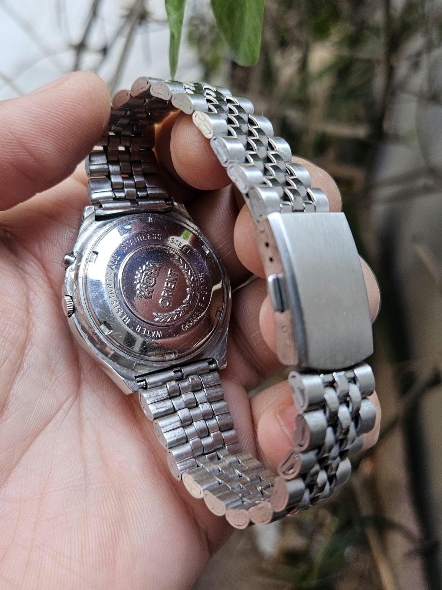 【ヴィンテージ】オリエント オートマチック 21石 ワールドタイム メンズ腕時計 Vintage Orient Crystal Automatic Men's Wrist Watch: 21 Jewels