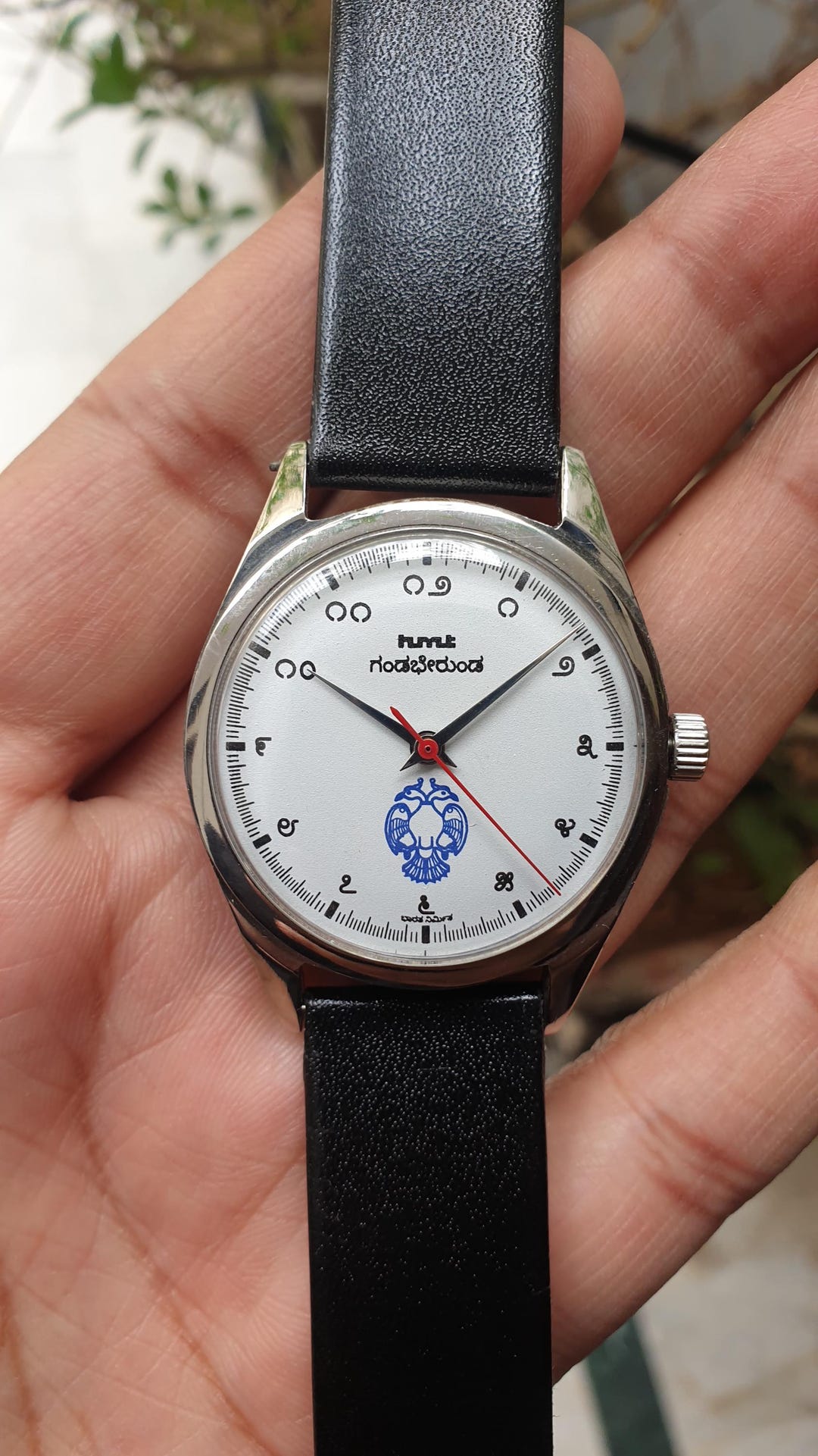 HMT Gandaberunda Kannada Numerals 17 Jewels Hand Winding Mens