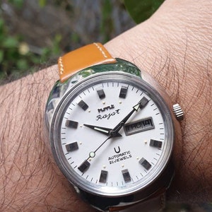 Authentic Rare HMT Rajat Automatic 21 Jewels Mens Wrist Watch