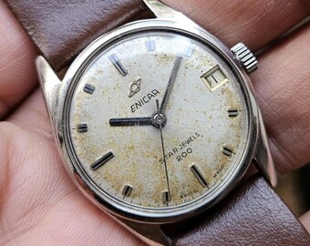 Vintage Enicar Star Jewels 200 Manual Winding Swiss Made Watch - Etsy