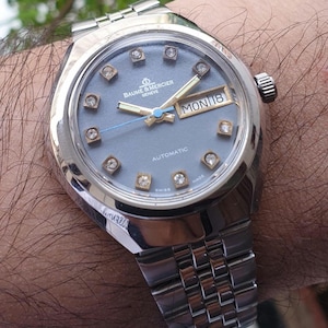 Vintage Baume & mercier Geneve Automatic Swiss Made Men's Wrist Watch Gift for him
