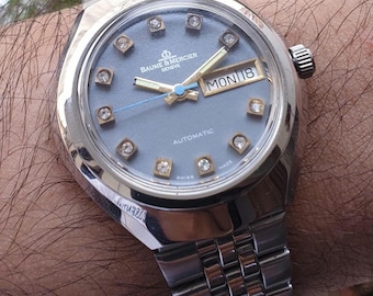 Reloj automático suizo vintage Baume & Mercier Geneve para hombre