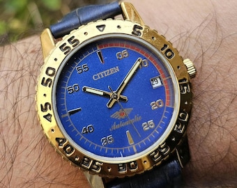 シチズン オートマチック ブルー モッド Ref. 8200 回転ベゼル