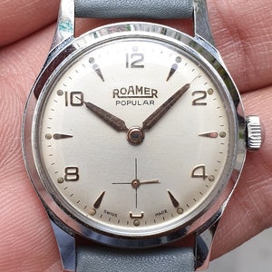 Rare Vintage Roamer Popular Art Deco Swiss Watch