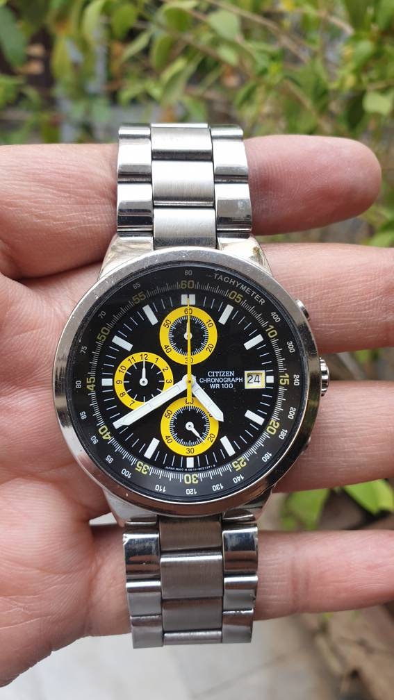 Citizen eco drive deals chronograph wr100 tachymeter