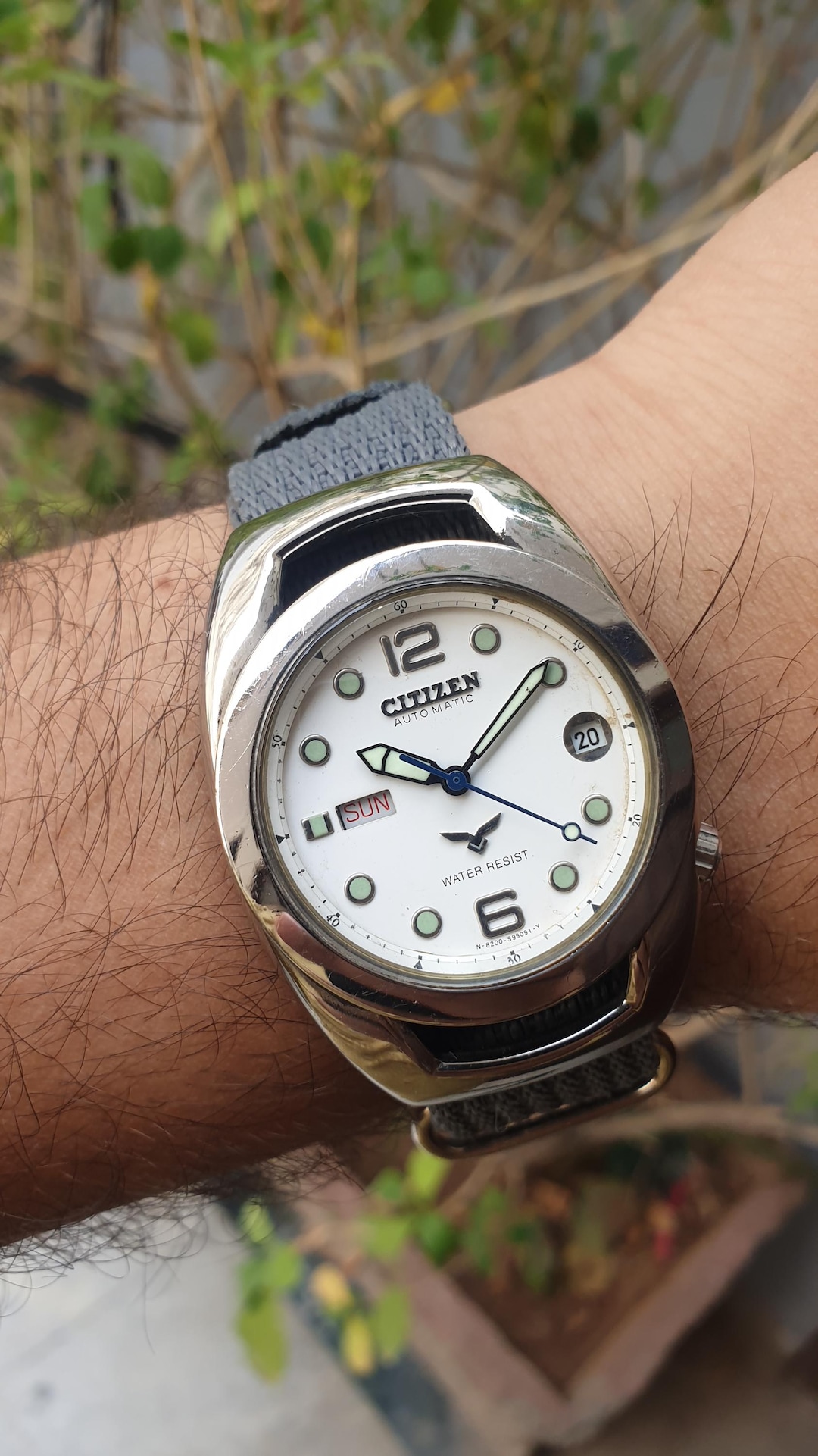 Vintage Rare Citizen Diver Automatic Caliber 8200 Japan Made 21 Jewels  Men's Watch