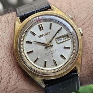 Vintage Seiko Bell Matic Automatic Alarm Watch (4006-7020) Men's 39.5mm Cream Dial