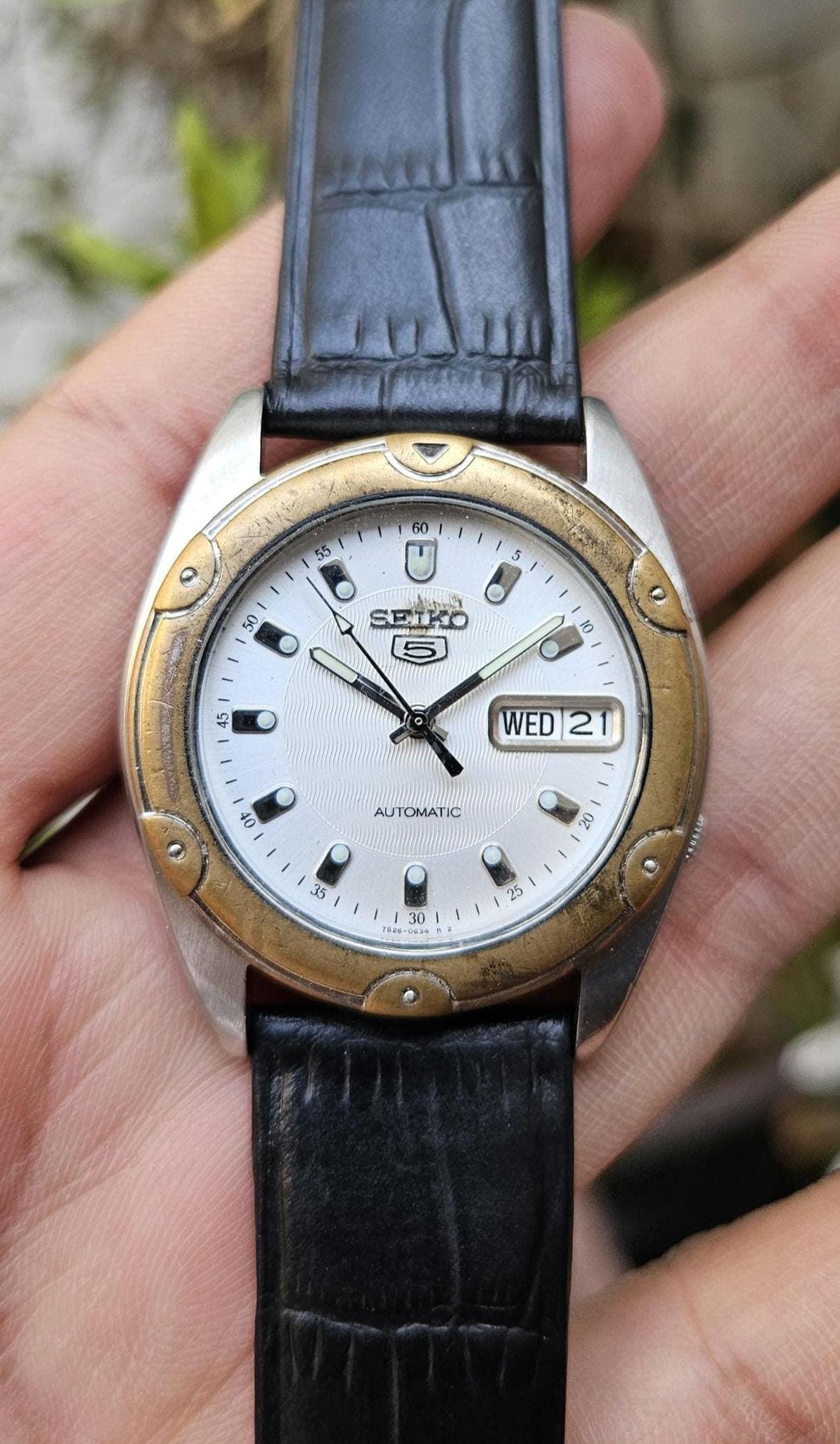 Vintage Seiko 5 Automatic Reference 7s26-6030 Japan Made Men's