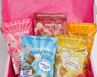 Protein gift box: Collagen-infused chocolate snack bites- 5 flavour bundle for price of 4