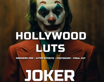Hollywood LUTS - Joker, Luts for video and photo color grading, cinematic luts, cinematic film