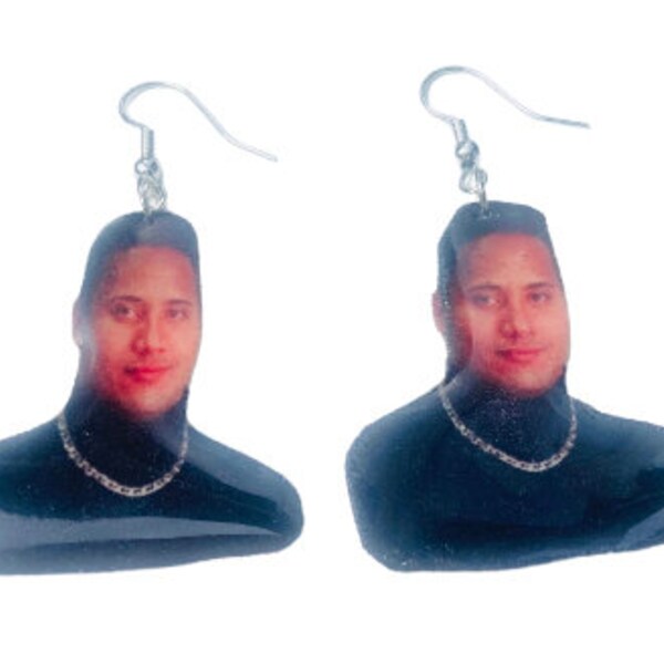 Young Dwayne Johnson Earrings