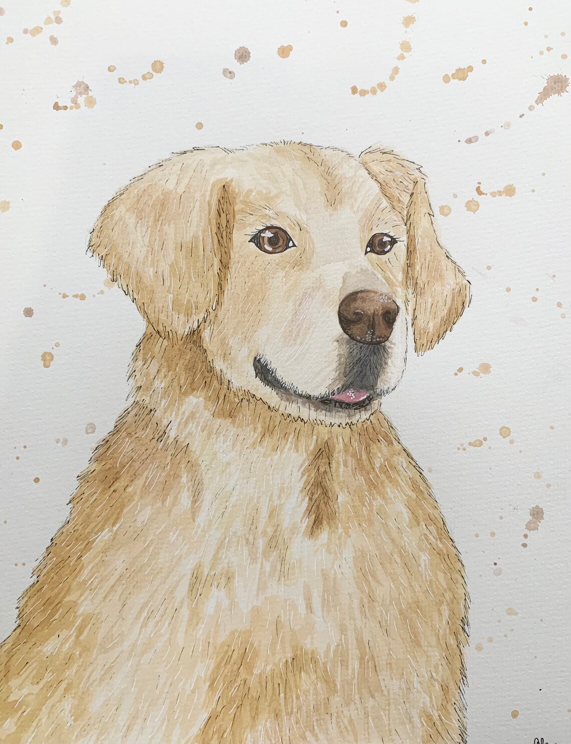 Personalised Pet Portrait Mixed Media Etsy