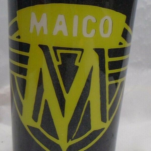 Classic Retro MAICO 16oz Stainless Steel Tumbler Motorcycle MC501 MX250 125