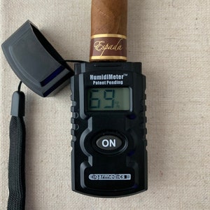 CigarMedics HumidiMeter - Cigar accessory, humidor, humidity tester, perfect gift for any cigar smoker, cutter, cigars, lighters