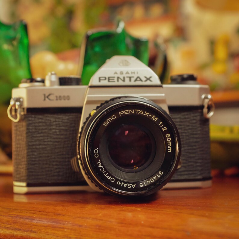 1970s Asahi Pentax K1000 35mm Film Camera 50MM F/2 Asahi Etsy
