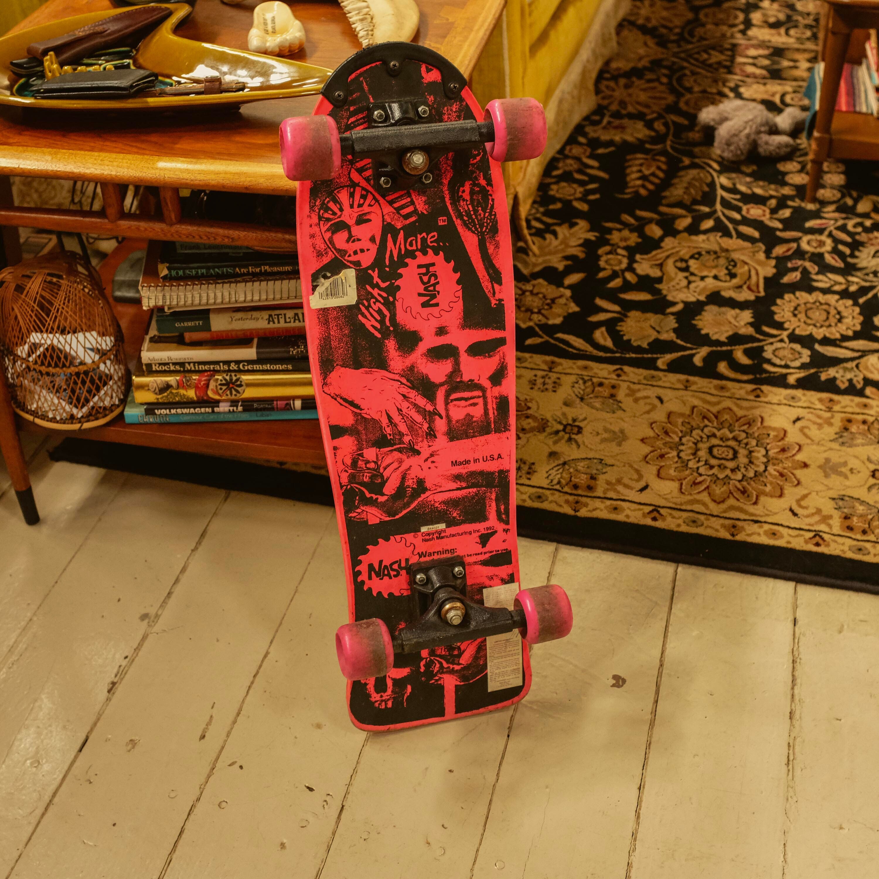 1992 Nash Pink Nightmare Skateboard Original Plastic Trucks & Wheels - Etsy  India