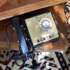 Vintage 1968 General Systems Multi Line Rotary Phone - Wall Mount - Untested