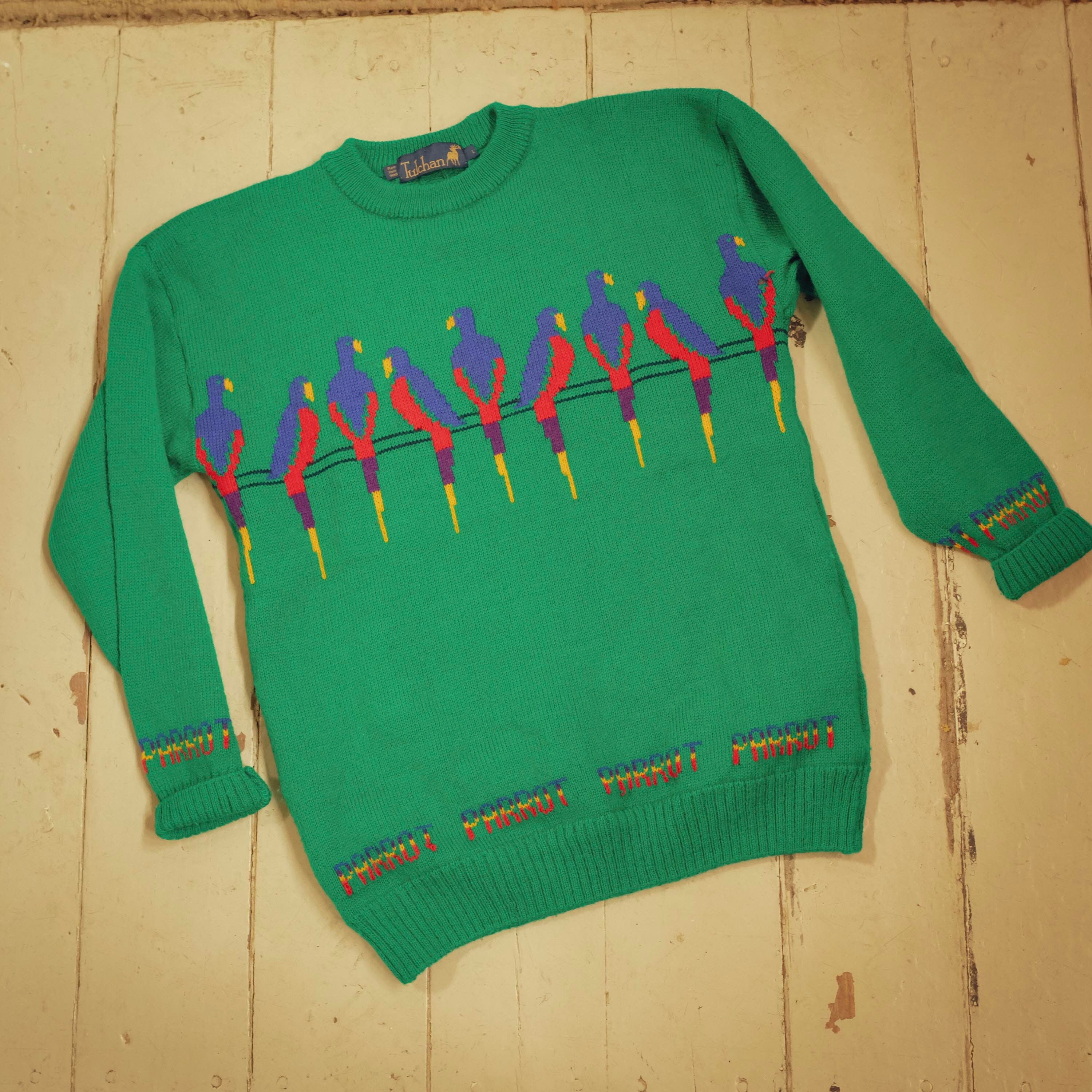 Parrot green shop sweater