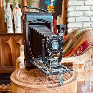 Vintage 3A Kodak Series II Folding Camera - Art Deco - Diodak No 2A Lens - Untested - Decor