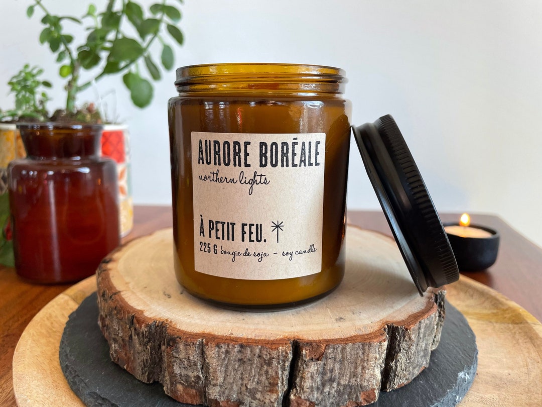 Container Candle, NORTHERN LIGHTS, Cashmere Vanilla Cedar, Scented ...